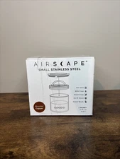 Airscape Brushed Copper 7" Medium Coffee Canister Airtight Storage Container