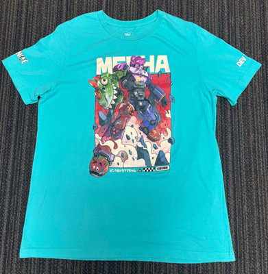 Fortnite Epic Games DEV TEAM Staff T Shirt XL Mecha Robot Internal Developer