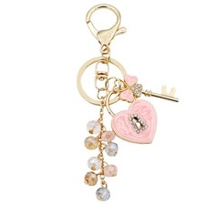 Cute Love Keychain Heart Shape Lock Key Accessory for Bag,Birthday Gift for C...