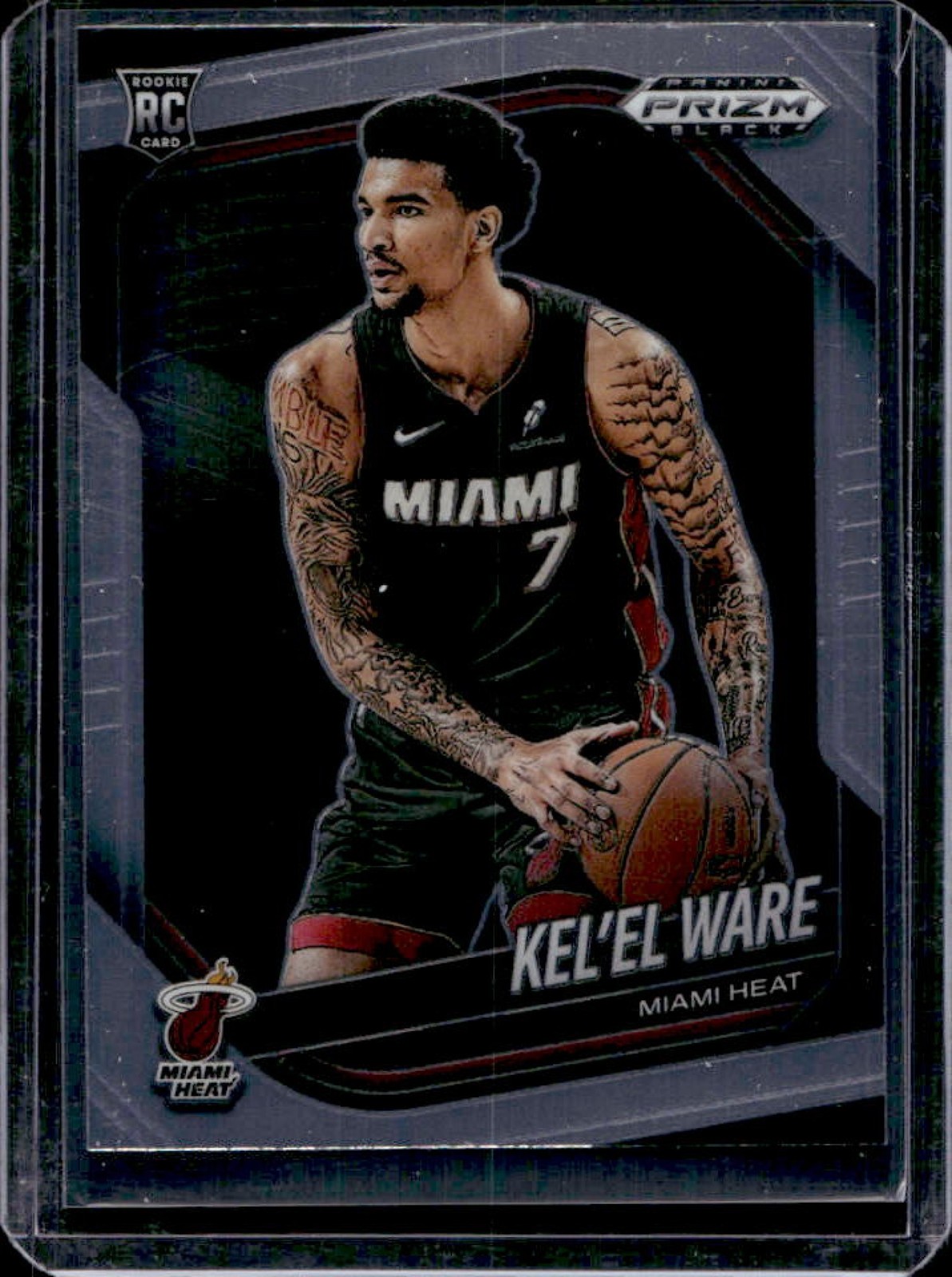 2024-25 Prizm Black Kel'el Ware RC Rookie #156 Heat