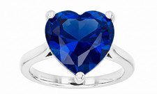 2.50 Carat Natural Blue Sapphire Gemstone Handmade 925 Silver Women's Ring