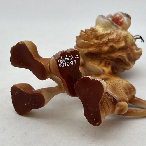 RARE Vintage 1993 Animaloon Silly Lion Daniel de la Cruz Papilion Signed Figurine - Bild 14 von 15