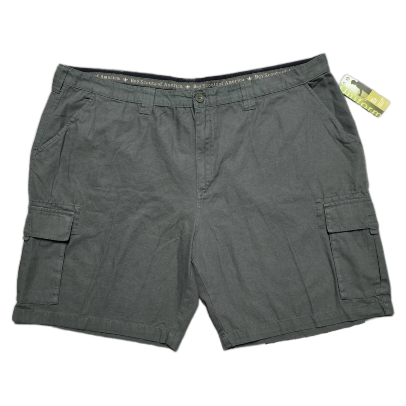 NWT Boy Scouts of America Canvas Cargo Shorts Mens Size 48 Camping Cotton