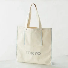 Blue Bottle Coffee Reversible Regional Tote Bag Tokyo Cotton Simple White Japan