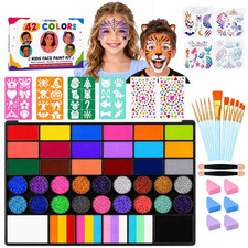 42 Colors Halloween Face Painting Kit for Kids, Face Paint Palette