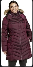 Eddie Bauer Women's Sun Valley DownHooded Parka (Med Tall Dark Plum)
