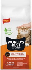 WORLD'S BEST CAT LITTER Low Tracking & Dust Control Multiple Cat 8lb, Orange 