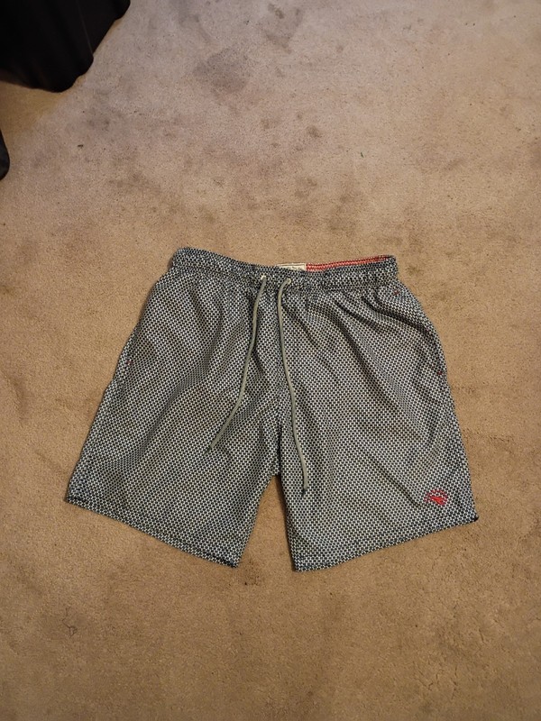 Ted Baker Size 5 30x8 The World's Your Lobster Larkman Navy White Swim Trunks