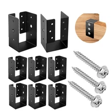 Concealed Joist Hanger, 4"x6" Outdoor Trim Concealed Flanges , Q235 Steel Pow...