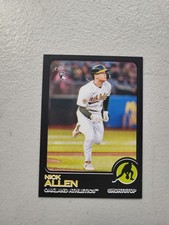 Nick Allen RC 2022 Topps Heritage Black Border #704 Athletics Baseball /50 SP NM