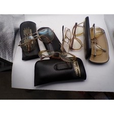 Vintage Glasses Frames Lot 5 Pairs Retro Frames Aviator Wire Rim Gold Silver Cas