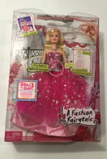 NEW 2009 BARBIE A FASHION FAIRYTALE DOLL DRESS LIGHT & SOUND NRFB MATTEL T2562