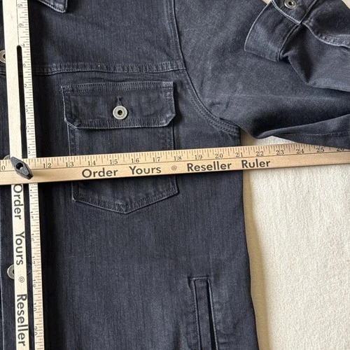 Huckberry Flint & Tinder Stretch Denim Trucker Jacket Stone Wash XL Made In USA image 6