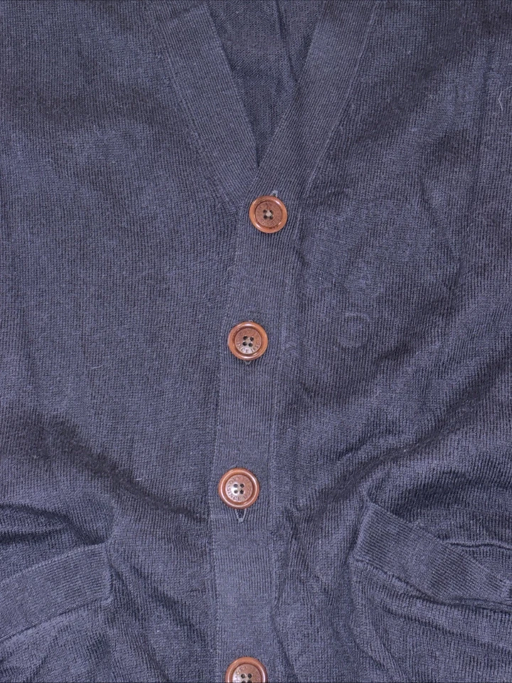 Suéter Cárdigan Orvis Para Hombre M Azul Marino Mezcla Algodón/Cachemira Foto 2 de 4