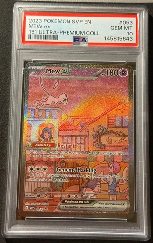 Mew EX 053 Promo Pokemon 151 PSA 10 NEW CERTIFICATE