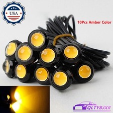 10x Led18mm Eagle Eye Car Motor Daytime Running Drl Tail Backup Light Bulb Amber