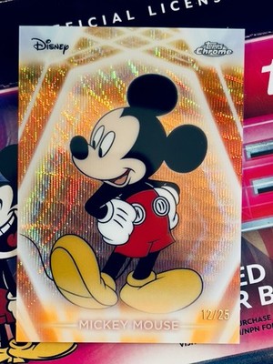 その他 2026 Topps Disney Neon Mickey Mouse /25 2026 Topps Disney Neon Mickey Mouse CHROME Orange Refractor /25
