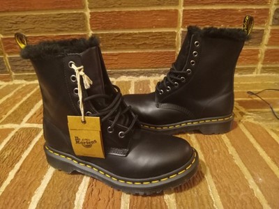 Dr. Martens 1460 Serena Faux Fur Lined Black Women's Boots US 7 UK 5 EU 38