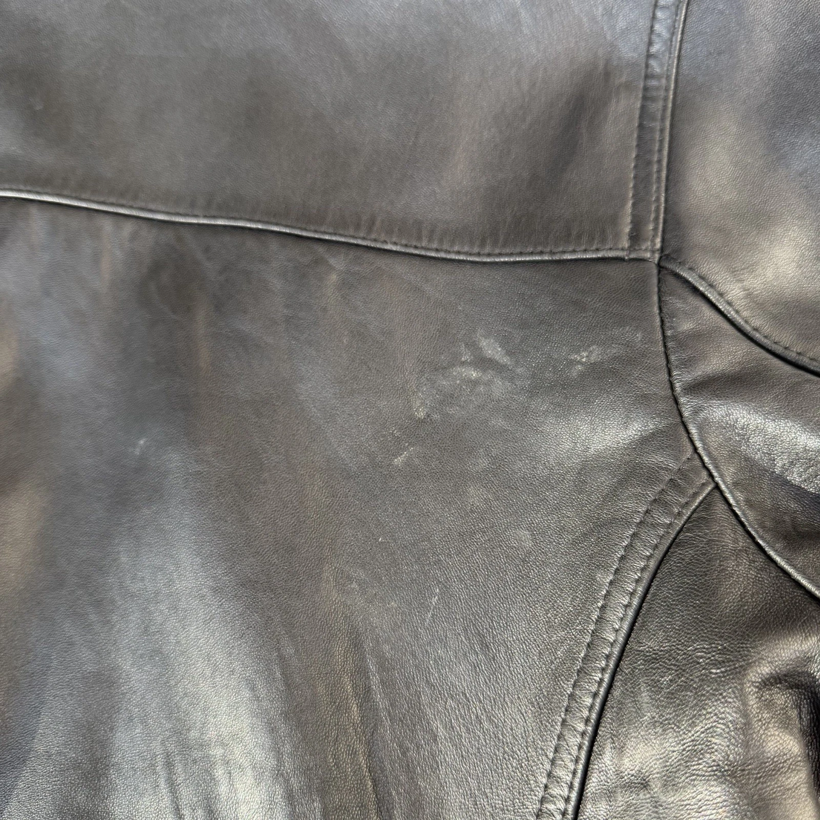 Kenneth Cole Reaction Mens Genuine Leather Jacket Sz.Medium Classic 3 Button image 4