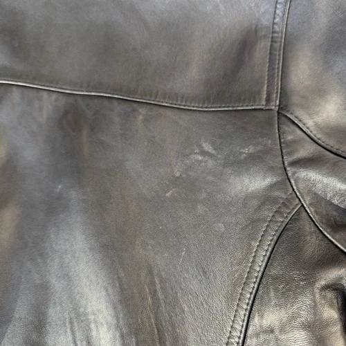 Kenneth Cole Reaction Mens Genuine Leather Jacket Sz.Medium Classic 3 Button image 4
