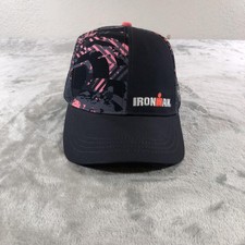 Ironman Hat Cap Womens One Size Black Pink Running BOCO Gear Trucker Snapback