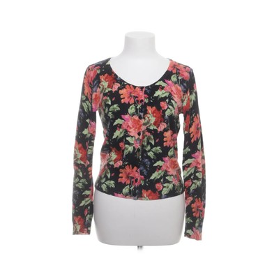 Rosebud, Strickjacke, Damen, Größe: S, Fleur cardigan, Schwarz/Mehrfarbig #12D