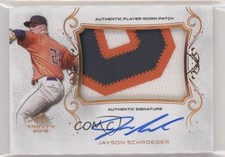 2018 Leaf Trinity Patch Auto Jayson Schroeder #PA-JS1 Patch Auto h3a