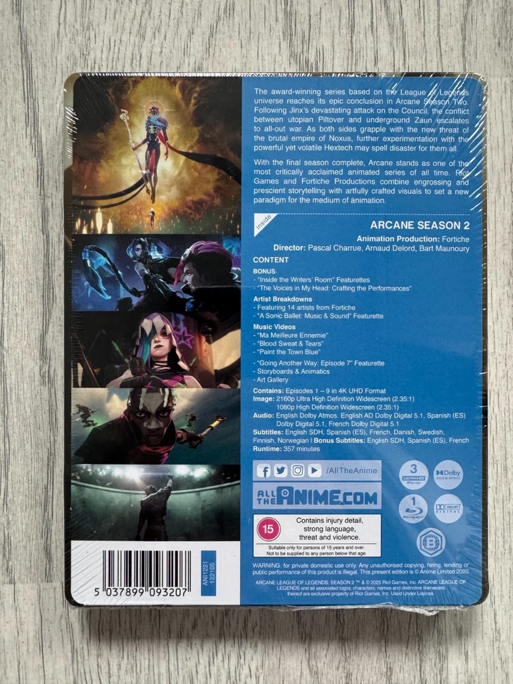 Arcane: League of Legends Season 2 - 4K UHD Blu-ray Steelbook - Image 2 of 3