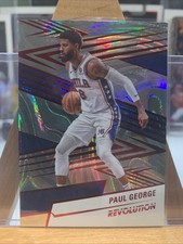 2024-25 Panini Revolution Paul George Red Swirl #29 Philadelphia 76ers