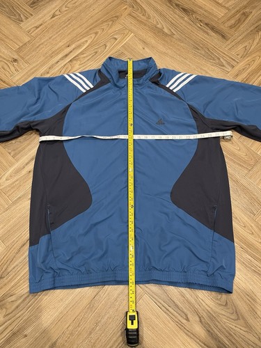 Adidas Climalite Retro Full Zip Blue And Grey Track Jacket Men’s XXL - Picture 10 of 12