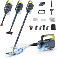 10-in-1 Steam Mop W/ Detachable Handheld Steamer 350ml Tank 10s Heat-Up 248°F