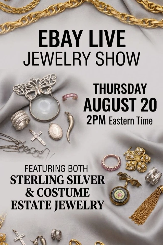 ESTATE FINDS! Vintage Sterling Silver & Costume Jewelry Live!