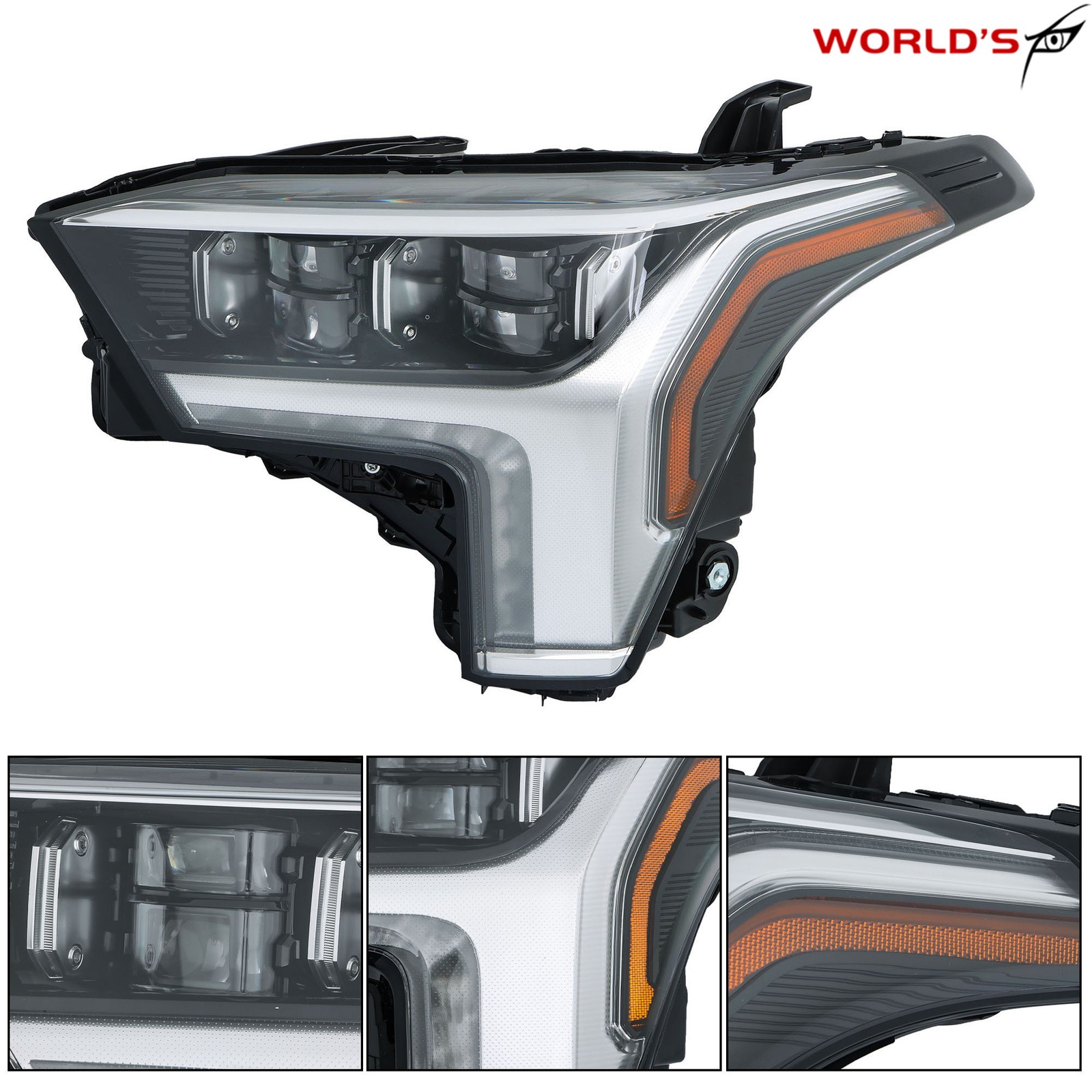 Full LED Headlight Assembly For Toyota Tundra 2022-23 w/ Auto Leveling Left Side