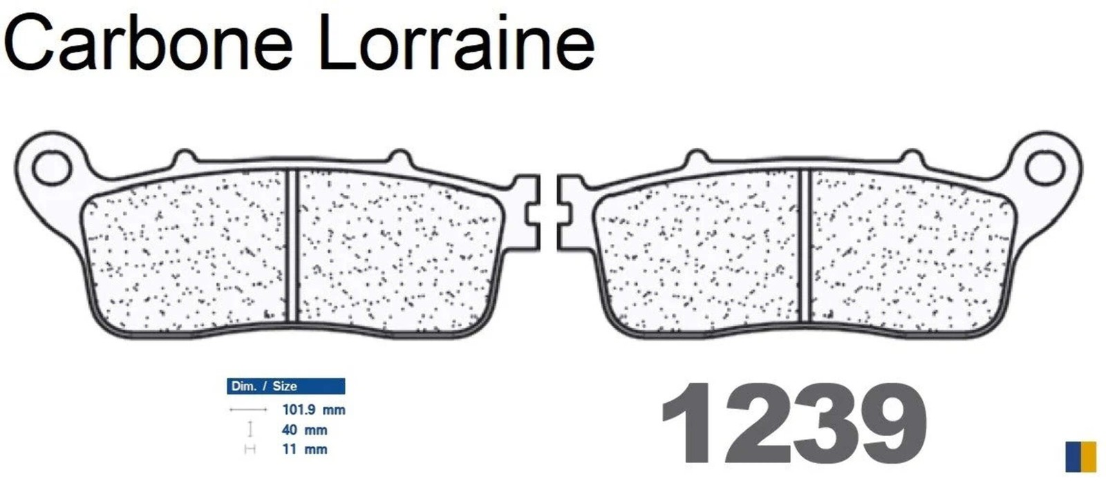 Plaquettes de frein arrière Carbone Lorraine pour Honda VFR 1200 X Crosstourer DCT