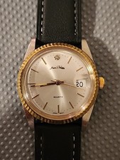 Men's Marc Philippe Date Quartz Watch! New Battery & Silicone Quick Release Band