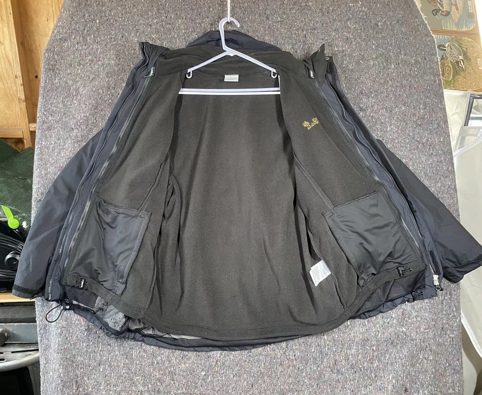 Chaqueta Jack Wolfskin Texapore para Hombres Grande Extraíble Forro de Vellón Visera con Capucha Foto 2 de 4