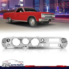 Dash Bezel Fit For 1965 Chevrolet Chevy Chevelle El Camino W Ac Each Silver