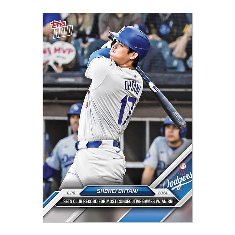 2024 MLB Topps NOW 351 SHOHEI OHTANI NEW RECORD 10 GM W/ RBI