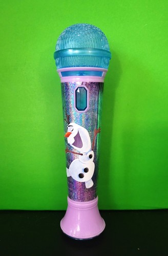 Disney Frozen Olaf Light Up Microphone Sings plays Songs