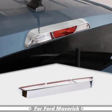 3rd Third Brake Tail Light Lamp Cover Trim For Ford Maverick 2022-24 ABS Chrome