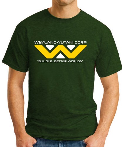 WEYLAND YUTANI CORP T-SHIRT >Alien Film Geeky Slogan Joke Nerd Gift Men's Top - Picture 5 of 22