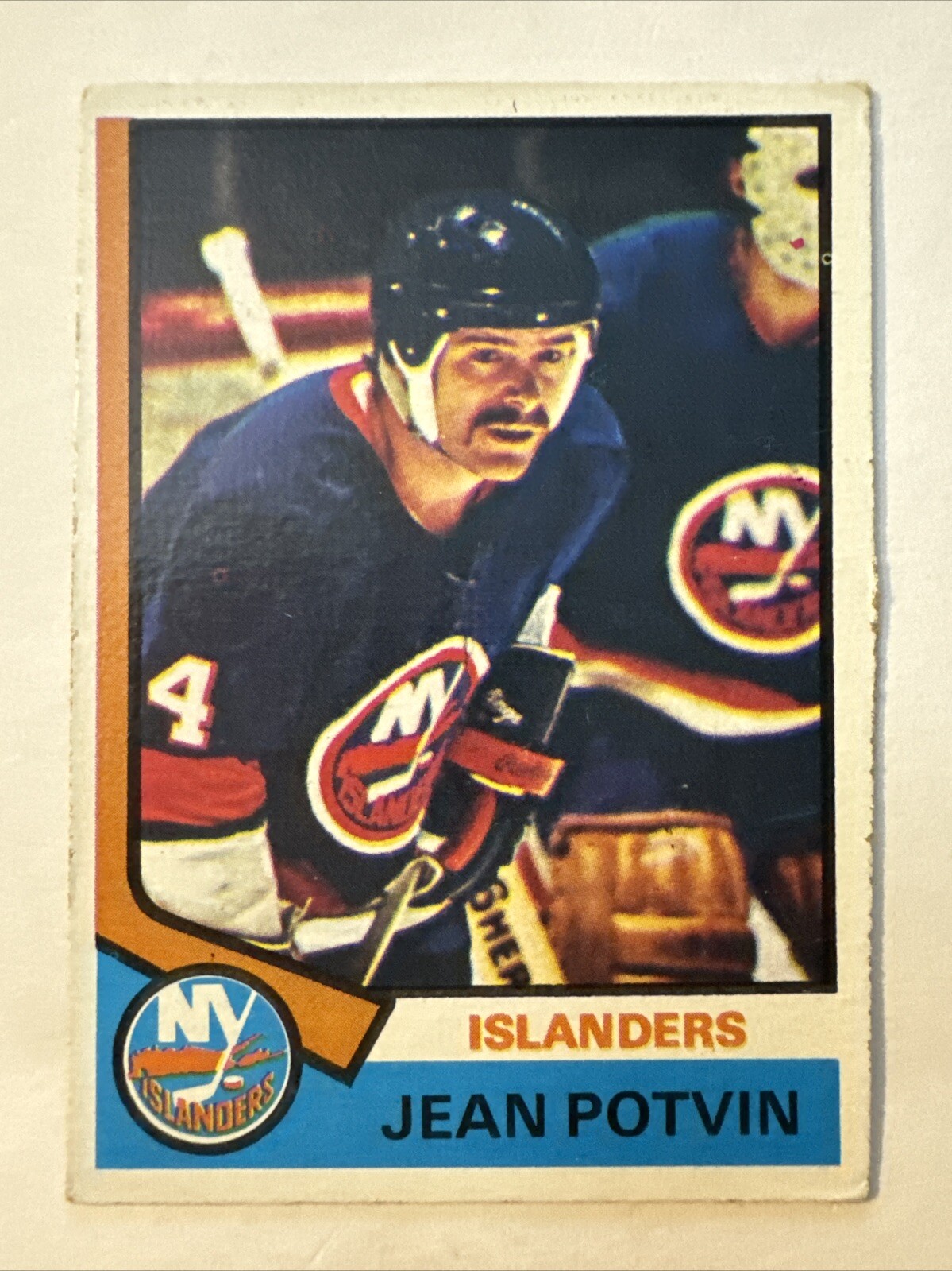 1974-75 Topps Jean Potvin #101 New York Islanders