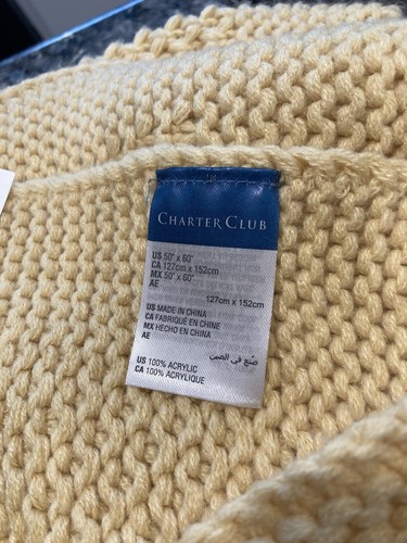 Charter Club Damask Design Honeycomb Throw, 50" x 60" Brand New Retail $100.00 - Picture 19 of 19