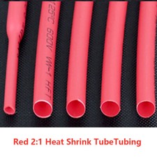 0.6mm-80mm Red 2:1 Heat Shrink Tube Tubing Sleeving Heatshrink Wrap Wire Cable
