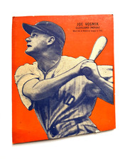 JOE  VOSMIK /clev. INDIANS-1936 WHEATIES cereal box panel HAND-CUT baseball card