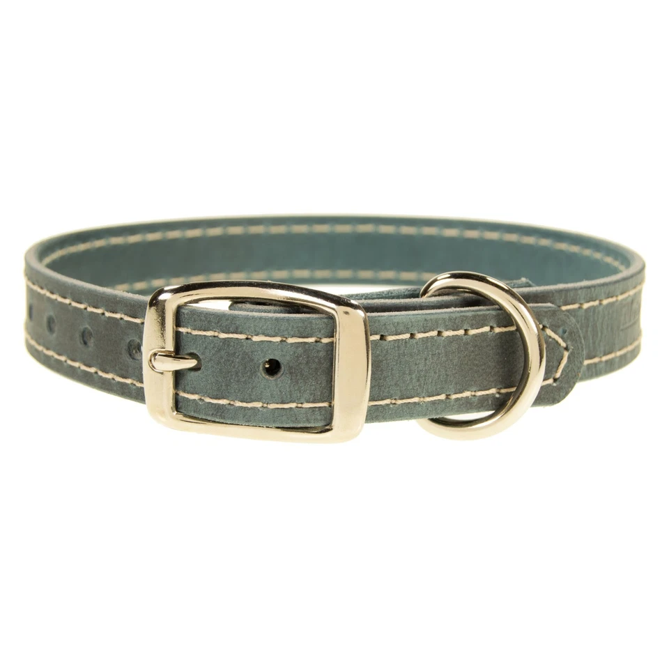 Leather Dog Collar Accent Stitched_Medium, Large, XL_1" Wide_Amish Handmade - Image 4 of 4