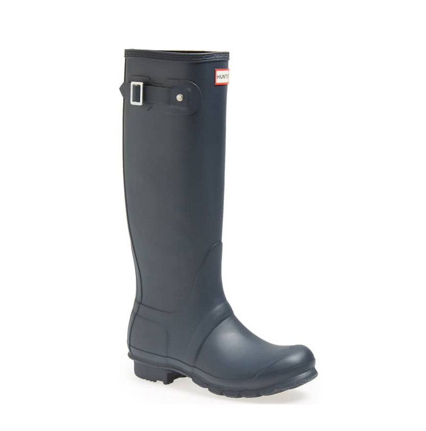 hunter original tall rain boots dark slate