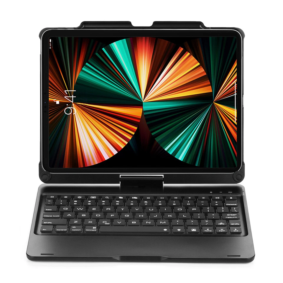 For Apple iPad Pro 12.9"11M1 Bluetooth Keyboard Case Ultra Thin+Screen Protector - Image 3 of 4