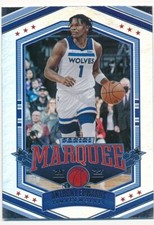 ANTHONY EDWARDS 2021-22 PANINI MARQUEE #355 RC ROOKIE TIMBERWOLVES MINT