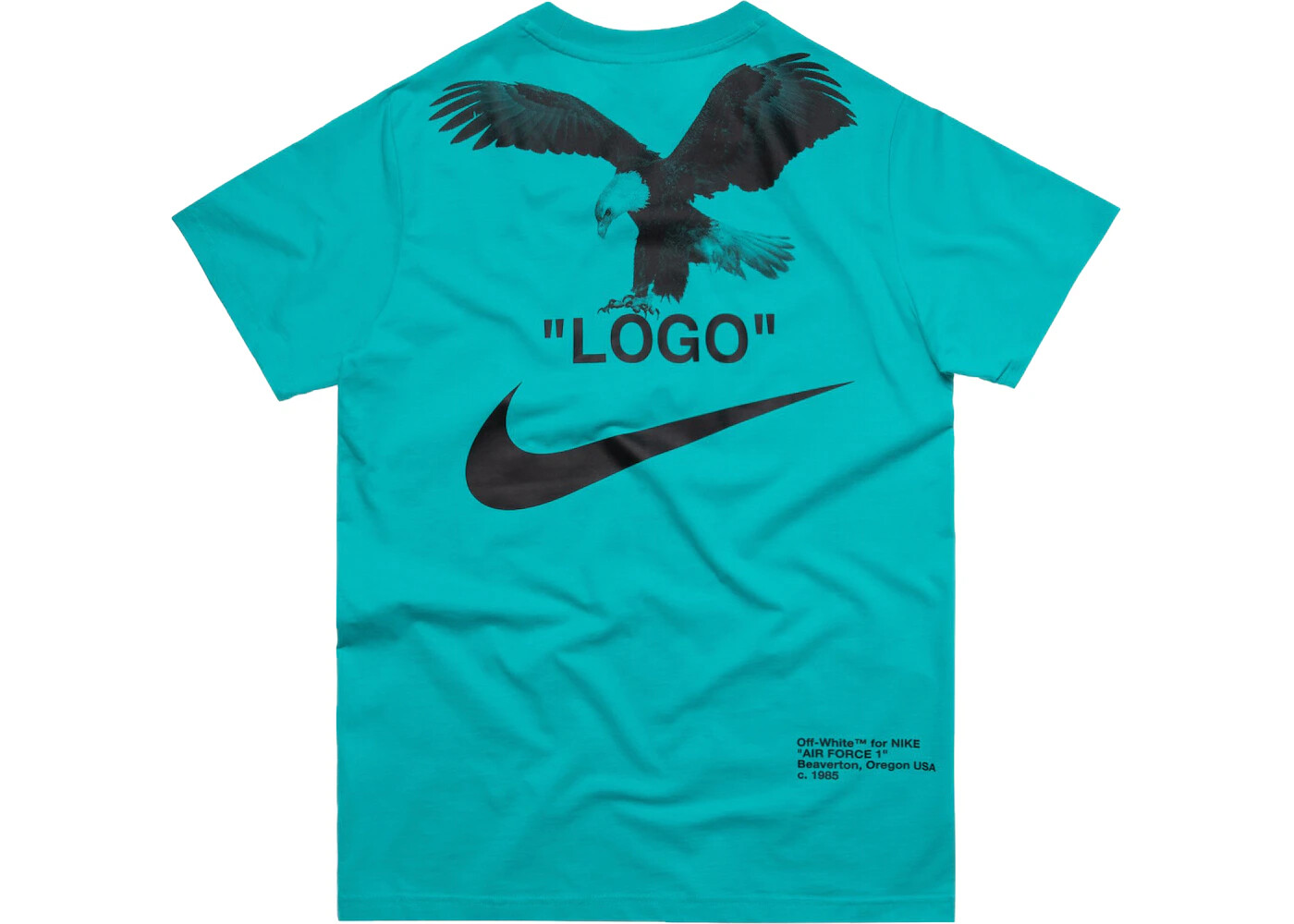 OFF WHITE X NIKE NUOVA Maglietta Smoking Nike x OFF BIANCA NRG A6 Virgil Teal RARA BQ0827 458 Large